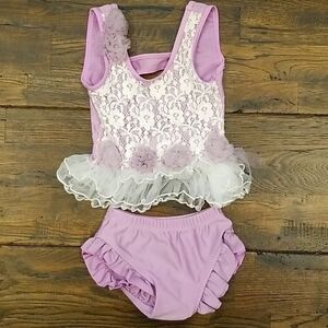 Girls Ruffle Swimsuit 